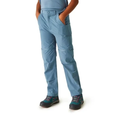 Abbildung von Regatta Jungen Highton Stretch Kinder Mit Reißverschluss Wanderhose, Moon Light Denim, 15 16 Jahre