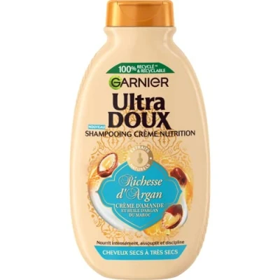 Abbildung von Ultra Doux Reiesse d&#039;Argan Shampoo, Ernährungscreme, Reichtum d&#039;Argan, 250 ml