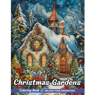 Abbildung von Christmas Gardens: Adult Coloring Book with Gardens for Stress Relief and Relaxation (Christmas Pages)