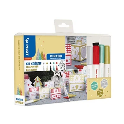 Abbildung von Pilot Pintor Kreativ Set Adventskalender + 5 Farbstifte