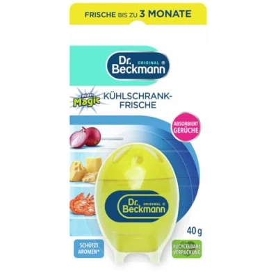 Abbildung von Dr. Beckmann Kühlschrank Frische Deo neutralisiert Gerüche effektiv mit natürlichem Limonen Extrakt &amp; Bio Alkohol 1x 40 g