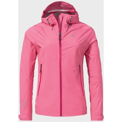 Abbildung von Schöffel Vistdal Regenjacke / wasserabweisende Jacke, Damen, Größe: 44, Pink