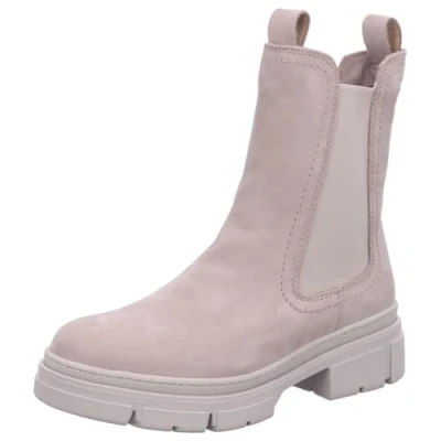 Abbildung von Tamaris Plateaustiefelette, Damen, Größe: 36, Taupe nubuc Schuhe