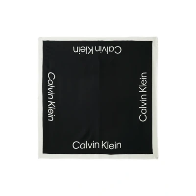 Abbildung von Calvin Klein BOLD LOGO Contrast Scarf Tuch, Damen, Größe: One Size, Black