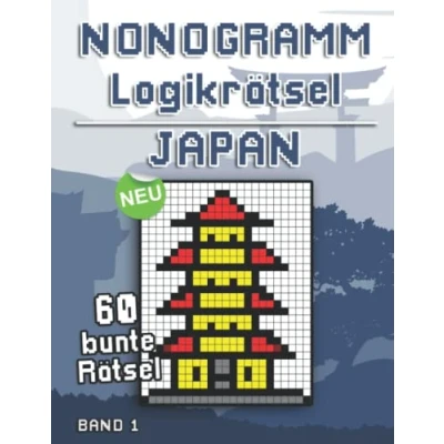 Abbildung von Farb Nonogramm Rätsel: Rätselbuch Japan mit Logik Bilderrätseln als Gehirntraining für Erwachsene und Kinder (Farbige Nonogramme)
