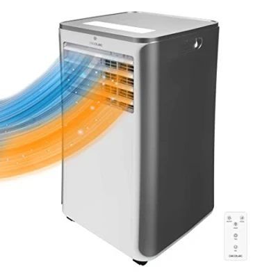 Abbildung von Cecotec Tragbare Klimaanlage mit Fernbedienung und Wärmepumpe ForceClima 9400. 9000 BTU, LED Display, 5 Modi, Entfeuchtungsfunktion, Abdeckung 25 m²