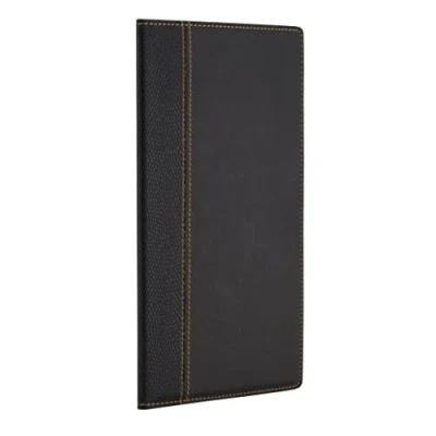 Abbildung von Securit Rechnungsmappe Trendy Lederoptik, ca. 37 x 30 0,7 cm, schwarz, elegant, mit Fächern für Geldscheine, Kreditkarten und Kassenbelege