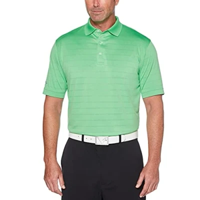 Abbildung von Callaway Opti Dri Herren Golf Poloshirt mit kurzen Ärmeln, Herren, Hellgrün, X Large