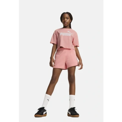 Abbildung von PUMA Mädchen ESS Small No. 1 Logo Shorts TR G Gestrickte Shorts, Pink Fruit,