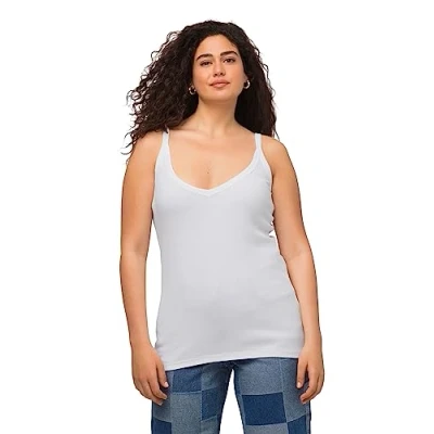 Abbildung von Ulla Popken Top, Damen, Größe: 42/44, White