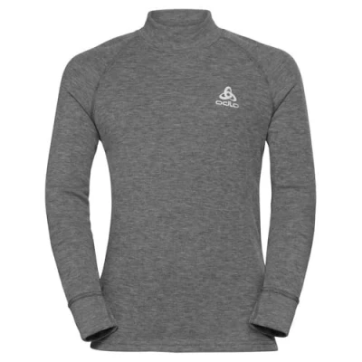 Abbildung von odlo Kinder Funktionsunterwäsche Langarm Shirt mit Stehkragen ACTIVE X WARM ECO, steel grey melange, 152