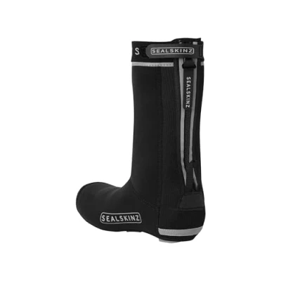 Abbildung von SEALSKINZ Caston Rad Überschuhe, unisex, Allwetter, mit offener Sohle, schwarz, Größe XL