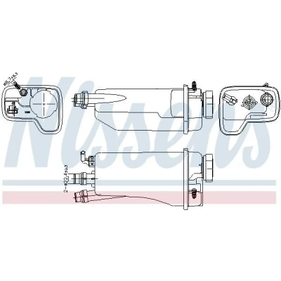 Abbildung von NISSENS 996361 Ausgleichsbehälter 1,3 mit Kappe, Sensor BMW: 5 Saloon, Touring
