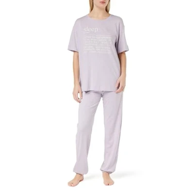 Abbildung von Triumph Damen Sets PK SSL 10 CO/MD Pajama Set, Violet Light Combination, 40