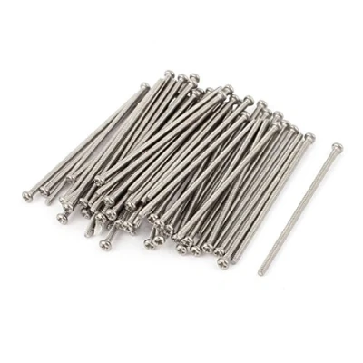 Abbildung von sourcing map M2 x 50mm 304 Edelstahl Kreuzschlitz Pan Kopf Schrauben Maschinenschrauben 60stk