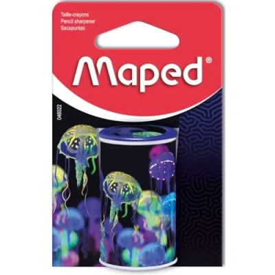 Abbildung von Maped Dosenspitzer 1 Loch mit Tank Deepsea Paradise Dekor recycelbare Verpackung