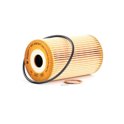 Abbildung von BOSCH 1 457 429 647 Ölfilter mit Dichtungen Filtereinsatz MERCEDES BENZ: UNIMOG, T2/L Box Body / Estate, T2/LN1 Estate