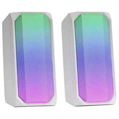 Abbildung von Mars Gaming MSRGBW, Bluetooth Lautsprecher 15W, RGB Full Mesh, 2 Aktive Treiber, Weiß