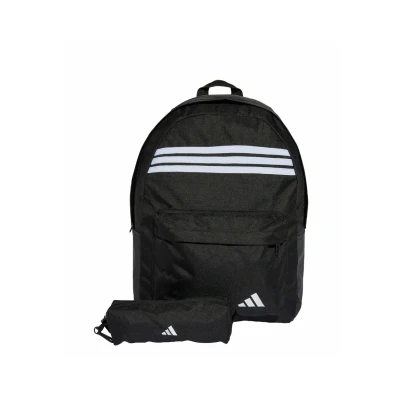 Abbildung von adidas Sportswear 3STRIPES Tagesrucksack Black white white, Größe: One Size,