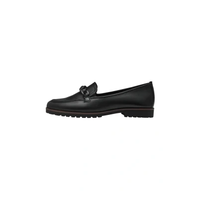 Abbildung von Tamaris Damen Slipper, Frauen Slip On,TOUCHit Fußbett,Businessschuhe,Anzugschuhe,elegant,Office,büro,Freizeit,Slipper,Black Leather,41 EU