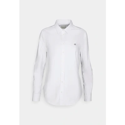Abbildung von GANT SLIM Stretch Oxford Shirt Hemdbluse, Damen, Größe: 32, White