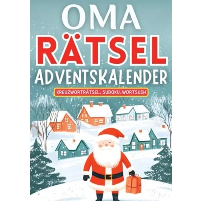 Abbildung von Oma Rätsel Adventskalender 2024 ● Weihnachtsgeschenk: für und Mama Drei (Kreuzworträtsel, Sudoku, Wortsuche) jeden Tag bis Weihnachten Rätselbuch