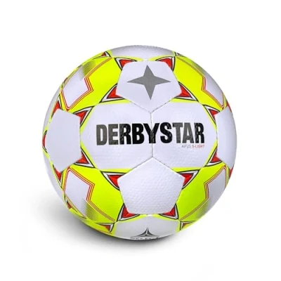 Abbildung von Derbystar Unisex Jugend Apus S Light v23 Fußball, weiß gelb, 5
