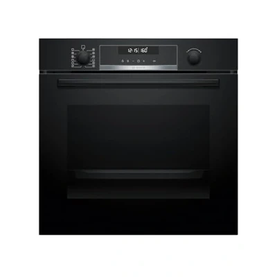 Abbildung von Bosch HBG578BB3, Serie 6, Einbau Backofen, 60 x cm, Pyrolyse Selbstreinigung, Air Fry Funktion, 3D Heißluftfunktion, Soft Close, Hydrolytische Reinigungshilfe, Automatikprogramme, Versenkknebel