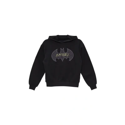 Abbildung von s.Oliver MET Batgirl EN Borduursels Kapuzenpullover für Kinder, Größe: 158/164, Schwarz