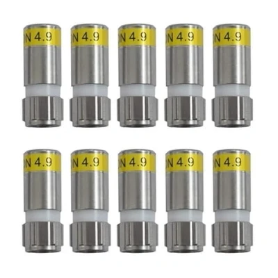 Abbildung von Cabelcon 10 Stück F 6 TD 4.9 Kompressions Stecker gelb