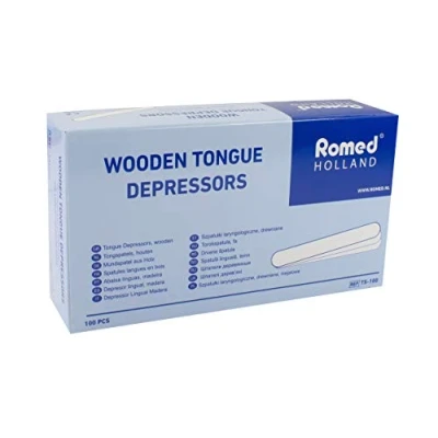 Abbildung von Romed Holzspatel Mundspatel aus Holz (1 x 100 Stück)