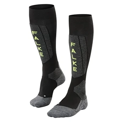 Abbildung von Falke Herren SK5 Kniestrümpfe black/grey, Herren, Größe: 42/43, Black/grey