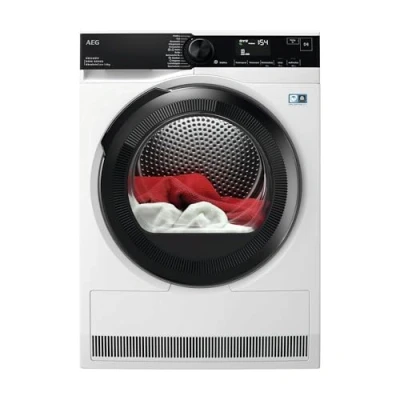 Abbildung von AEG Wärmepumpentrockner 8 kg Serie 9000 AbsoluteCarePlus Daunentrocknung Punktgenaue Trockenergebnisse mit 3D Scan Restfeuchteermittlung A+++ Trommelbeleuchtung TR9H75680
