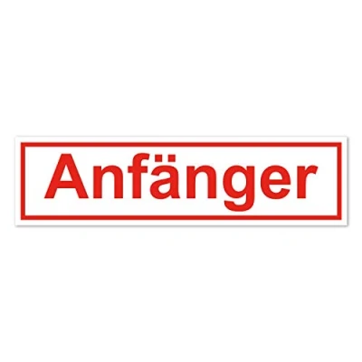 Abbildung von Auto Magnet Schild Anfänger I 29,7 x 8 cm Vorsicht Achtung Fahranfänger für Kfz LKW wetterfest, magnetisch hin_573