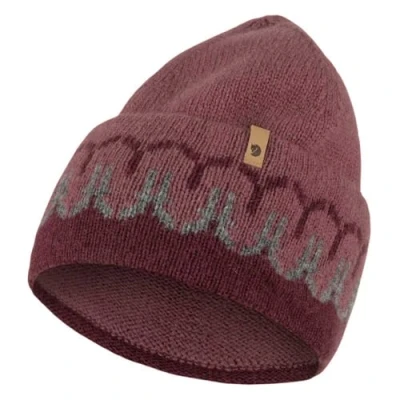 Abbildung von Fjallraven 87167 356 410 Övik Path Knit Beanie/Övik Beanie Hat Unisex Dark Garnet Mesa Purple Größe OneSize
