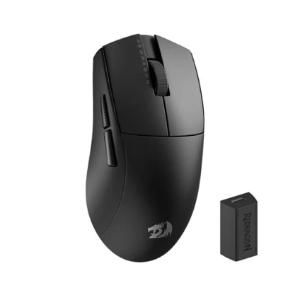 Abbildung von Redragon M916 PRO 3 Modus Wireless Gaming Maus, Hyperschnelle 4K Polling Rate, 49G Ultra Leicht 26K DPI Gamer Maus mit Ergonomischem Natürlichem Griff, Neudefinierbare Makrotasten, Softwareunterstützt