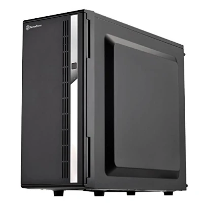 Abbildung von SilverStone SST CS380 V2 Case Storage ATX Midi Tower Gehäuse, unterstützt 8x 3.5&quot; oder 2.5&quot; Hot Swap Festplatten Einschübe, abschliessbare Front Tür, innen + außen schwarz lackiert