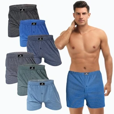 Abbildung von SGS 6 10 Pack Unterhosen Mann Herren Boxershorts Men (3XL, 6.stück mit Eingriff)