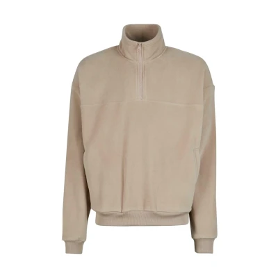 Abbildung von Urban Classics Basic Polar Fleecepullover, Herren, Größe: 3XL, Warmsand