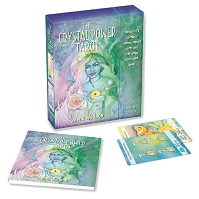 Abbildung von The Crystal Power Tarot: Includes a full deck of 78 specially commissioned tarot cards and 64 page illustrated book