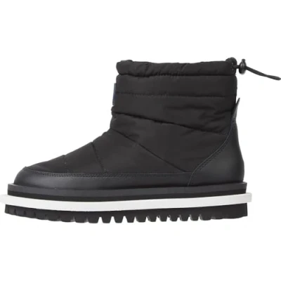 Abbildung von Tommy Jeans Padded FLAT BOOT Plateaustiefelette, Damen, Größe: 41, Black Schuhe