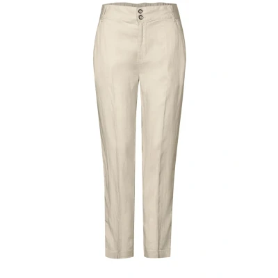 Abbildung von Street One Damen A378743 Leinen Chino im Casual Fit, Moonstone Sand, 40