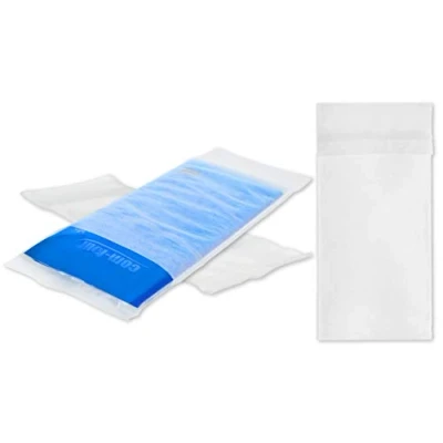 Abbildung von com four® 5X Einweg Vlieshülle für Kalt &amp; Warm Mehrfach Gel Kompresse Kühlpack Schutzhülle zum Schutz Ihrer Haut