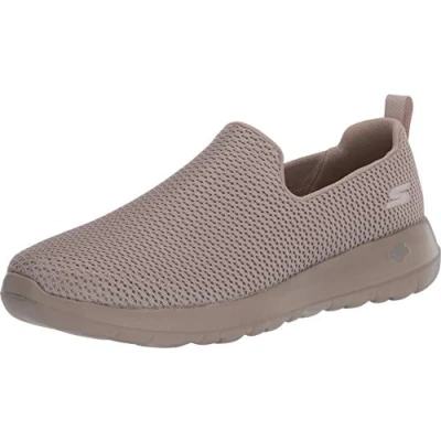 Abbildung von Skechers Herren Go Walk Max Athletic Air Mesh Slip on Walking Shoe Sneaker, Taupe, 43 EU