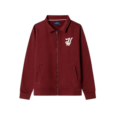 Abbildung von Hackett London für Jungen. HK5800056 Sweatshirt mit H-Logo in Bordeauxrot (5años= 110cm), Lässig, Baumwolle, Kinderbekleidung
