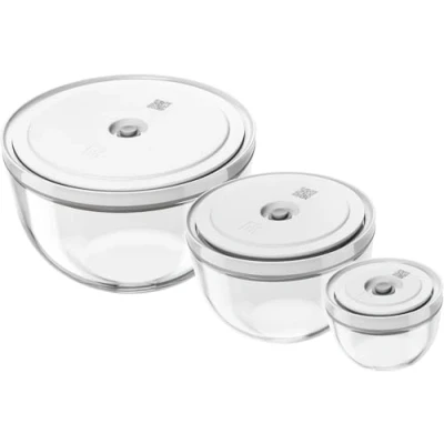 Abbildung von ZWILLING Fresh &amp; Save BOWLS Vakuumschüssel Set 6tlg, S 12, M 18, L 24 cm, Glas
