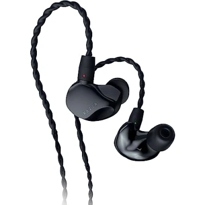 Abbildung von Razer Moray Ergonomischer In Ear Ohrhörer für Streaming 24/7 (Hybrid Dual Treiber Design, Ergonomisch flaches Beste passive Schallisolierung) Schwarz