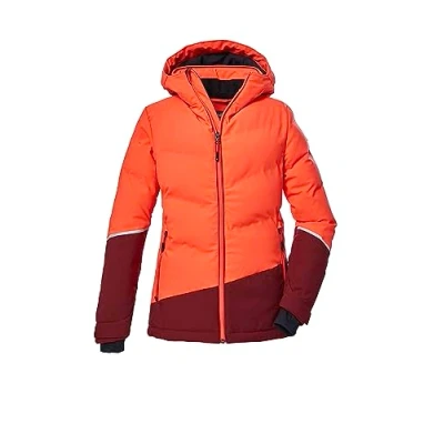 Abbildung von killtec Mädchen Skijacke/Steppjacke mit Kapuze und Schneefang KSW 178 GRLS SKI QLTD JCKT, koralle, 176, 39900 000