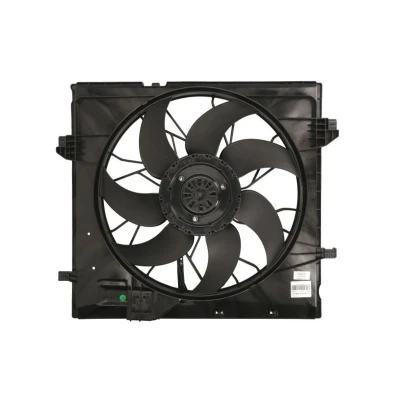 Abbildung von NRF 47856 Lüfter 481 12 600 mit Kühlerlüfterrahmen (Zarge), bürstenloser Motor