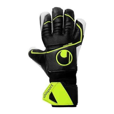 Abbildung von uhlsport Supersoft HN Flex Frame, Kinder und Erwachsene Torwarthandschuhe, Noir/Jaune Fluo, 6